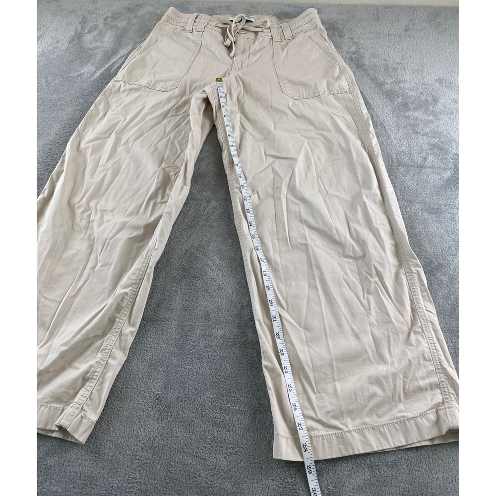 Hollister Low-Rise Super Baggy Pants Khaki Tan Wide Leg Women Medium Regular - Picture 11 of 16